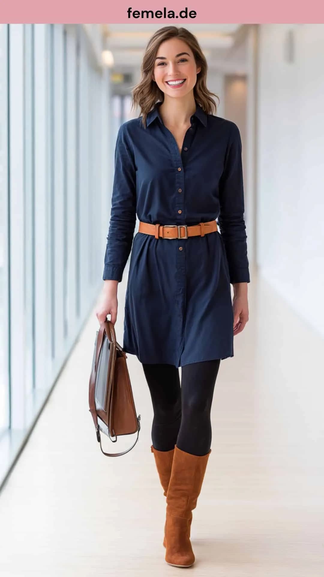 business-outfit-hemdblusenkleid-leggings