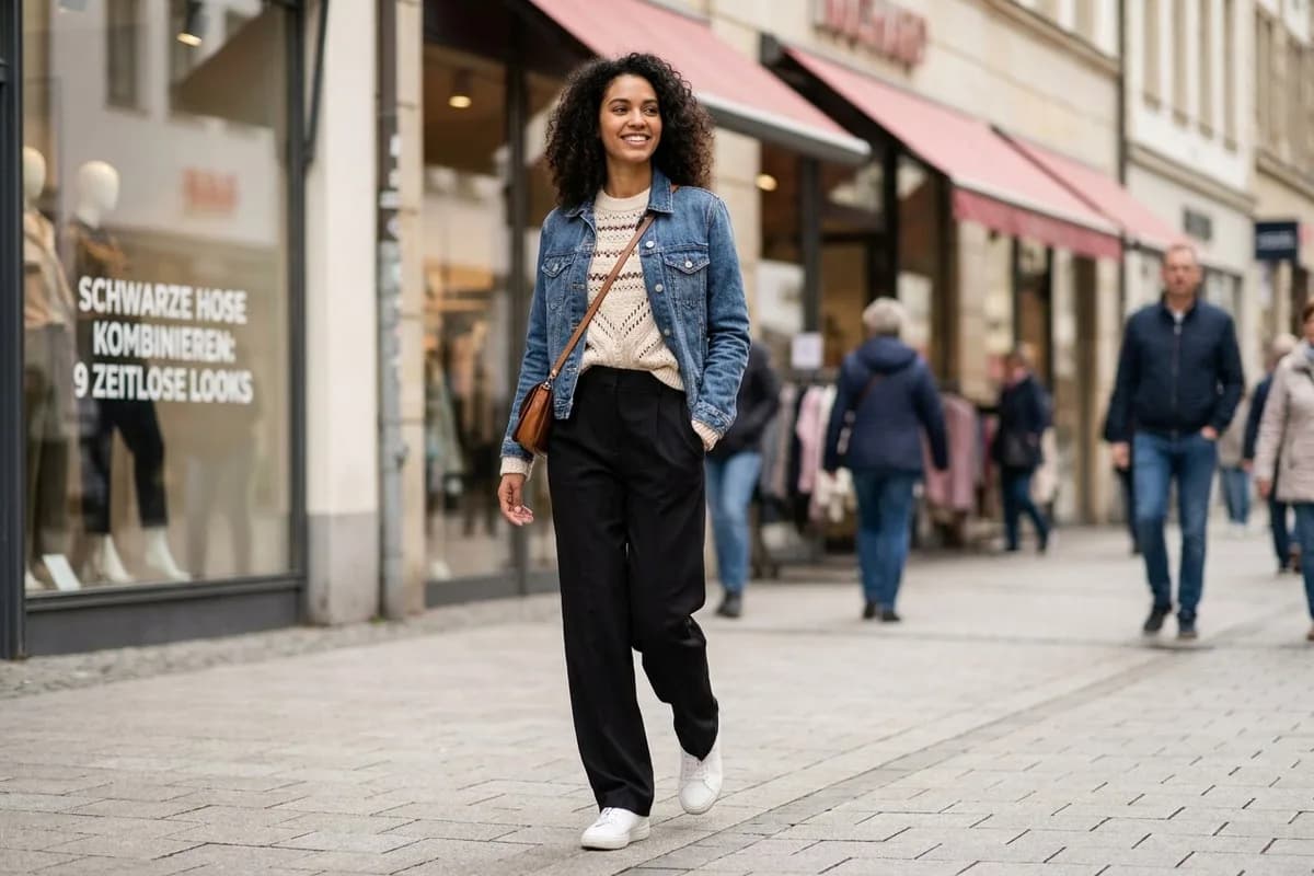 Schwarze Hose kombinieren: 9 zeitlose Looks, die zu jedem Anlass passen – Titelbild