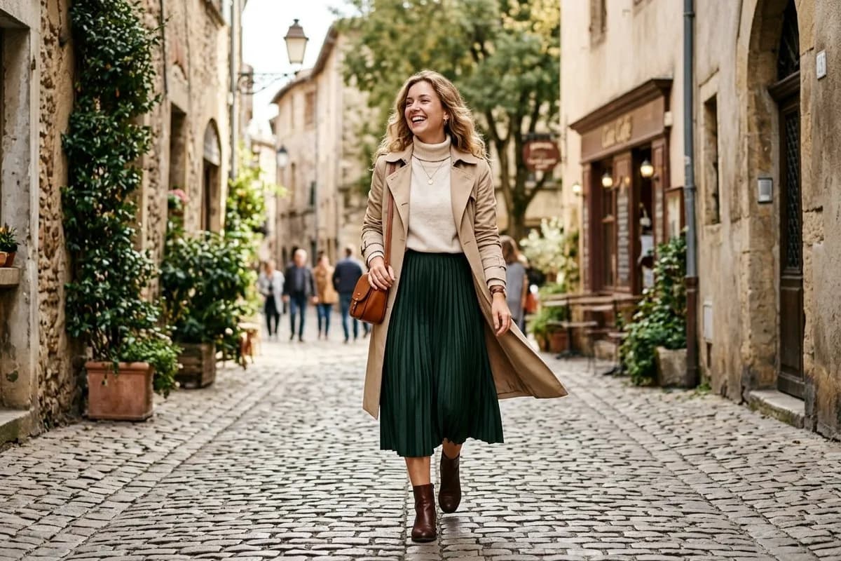 Plisseerock Outfit: So kombinierst du den zeitlosen Klassiker für jeden Anlass – Titelbild