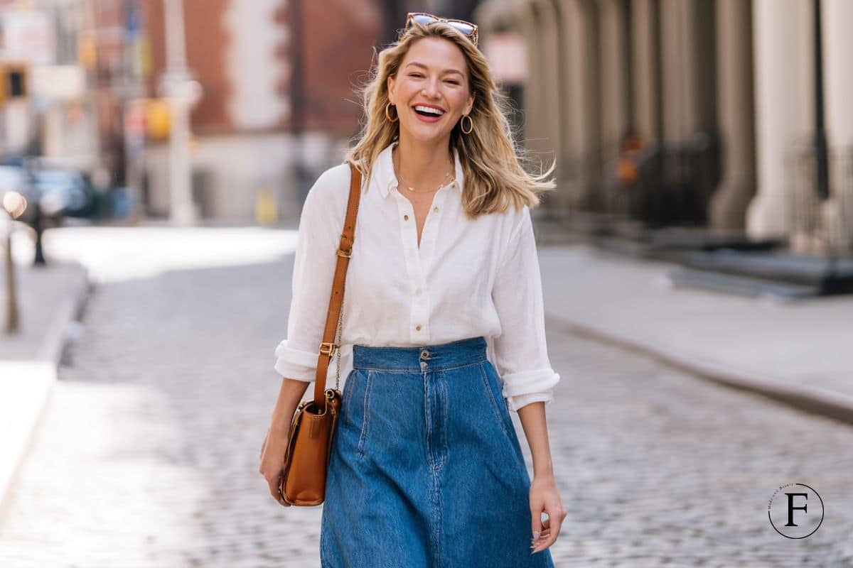 Jeansrock kombinieren: 1000 Looks mit einem Klassiker