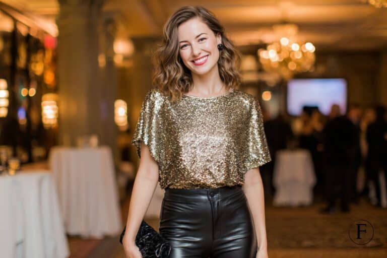 Lederleggings-Outfit für eine Party: So rockst du die Nacht