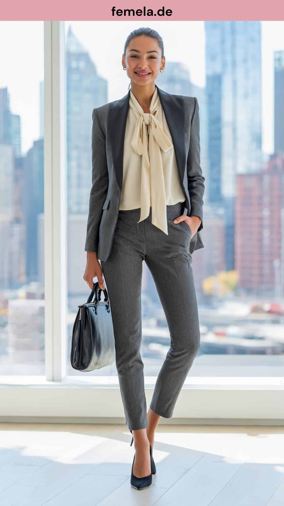 Frau im Hosenanzug Business-Meeting