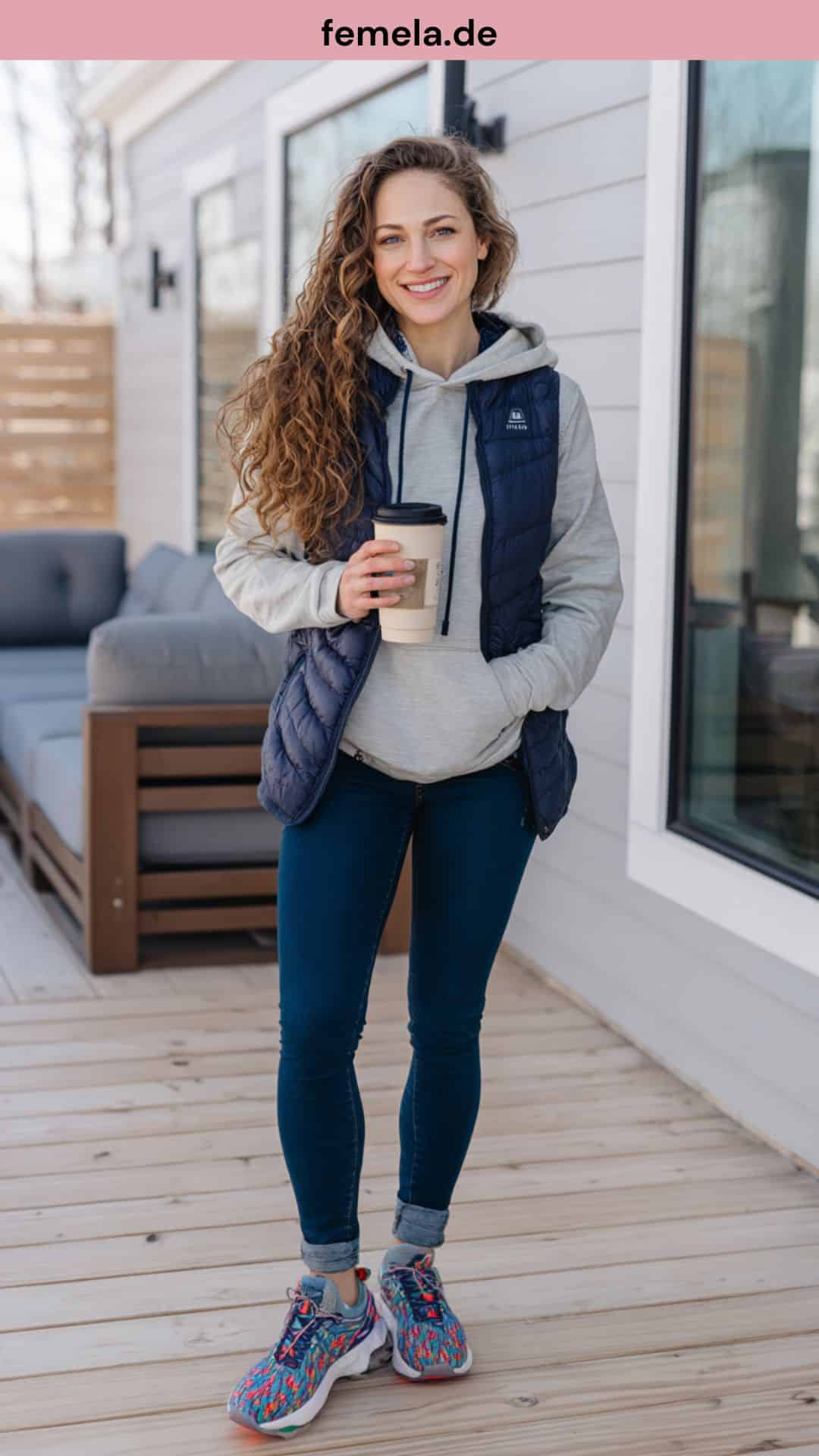 Rockiges Outfit mit schwarzer Skinny Jeans, Band-Shirt und Boots mit Schnallen