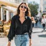 Outfit mit schwarzer Bluse: 12 zeitlose Styling-Ideen für jeden Anlass