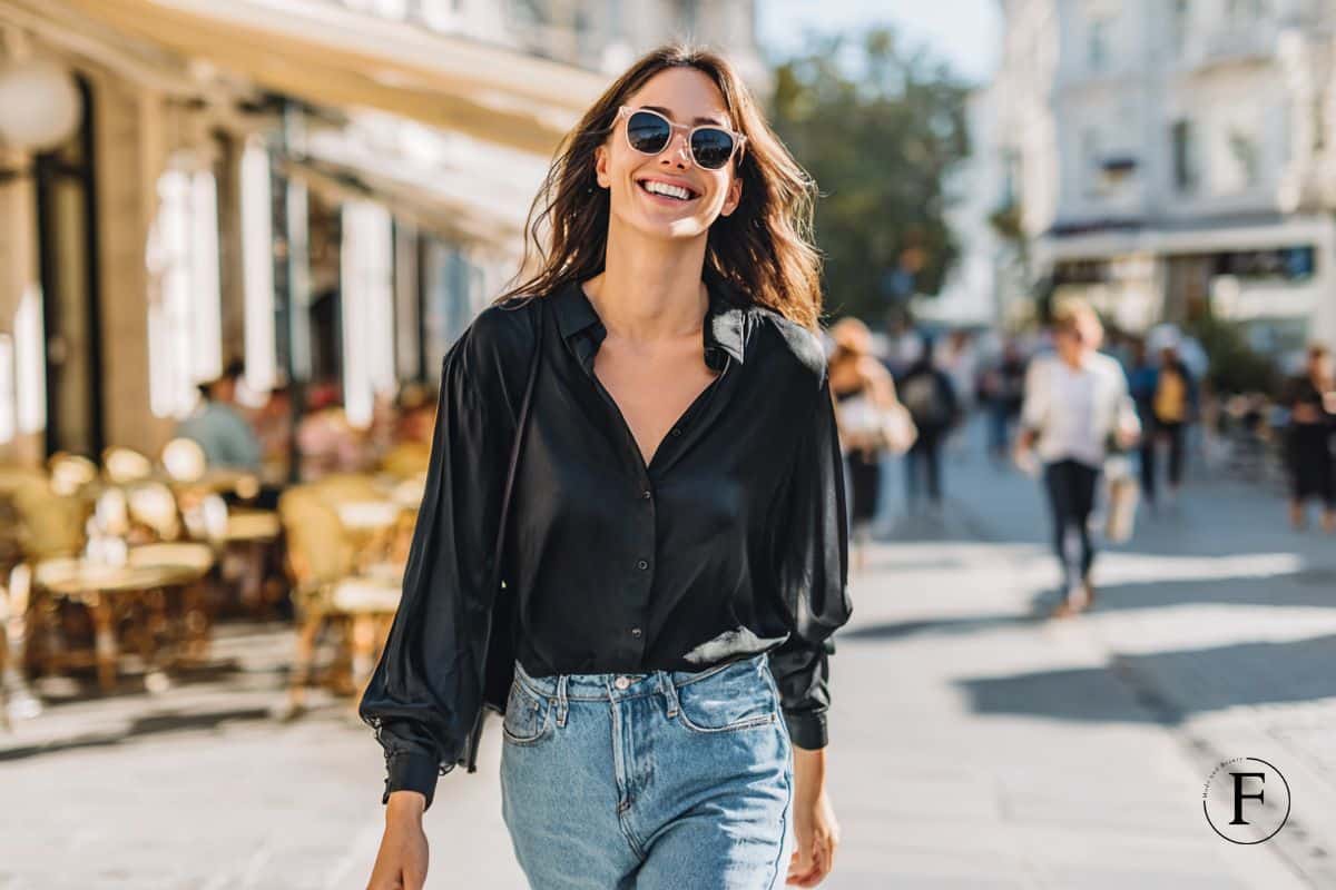 Outfit mit schwarzer Bluse: 12 zeitlose Styling-Ideen für jeden Anlass